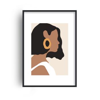 Mica Girl With Earring N6 Print - A2 (42x59,4cm) - Imprimer uniquement 1