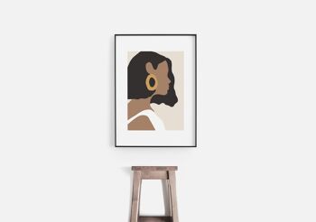 Mica Girl With Earring N6 Print - A2 (42x59,4cm) - Imprimer uniquement 3