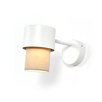 KAN wall lamp white/sand small