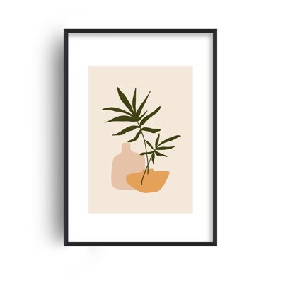 Mica Plant Pots Beige N1 Print - A4 (21x29.7cm) - Print Only