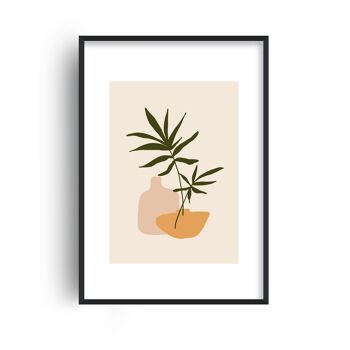 Mica Plant Pots Beige N1 Print - A3 (29,7x42cm) - Impression uniquement 1