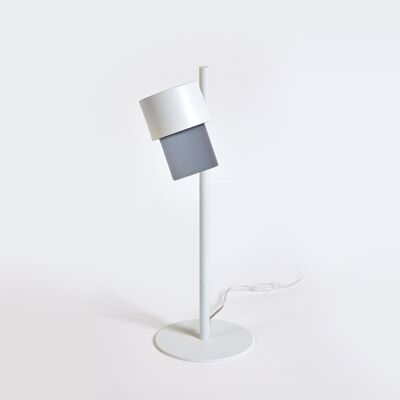 Lampe de table KAN blanc / gris