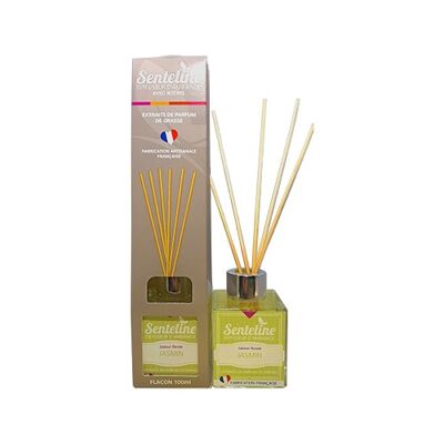 Diffuseurs D'ambiance Jasmin avec bâtons de rotins 100 ml - Fabrication artisanale française - Senteline