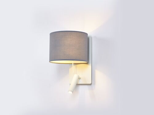 RUM wall lamp white/grey