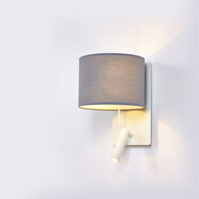 RUM wall lamp white/grey