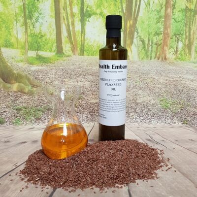 Fresh Cold Pressed Flaxseed Oil 250ml