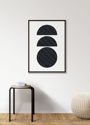 Demi-cercle et grand imprimé - A4 (21 x 29,7 cm) - Impression uniquement 2
