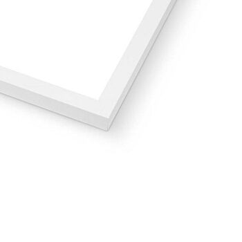 Nom personnalisé moderne imprimé beige - 30 x 40 pouces/75 x 100 cm - cadre blanc 6