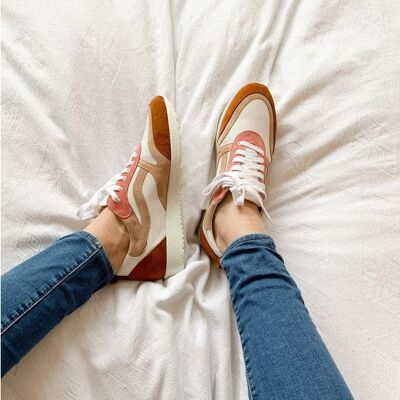 Sneaker Rose bianco/beige