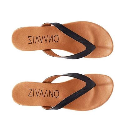 Zwarte slipper Bernice