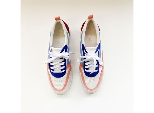 Sneaker Roos roze/blauw