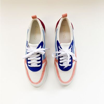 Sneaker Roos roze/blauw