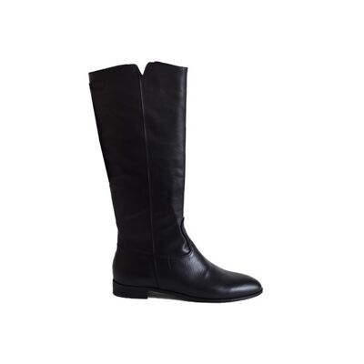 Black leather boot Danielle