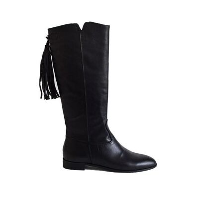 Black leather boot Dani