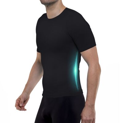 T-shirt running uomo blu scultura - 2