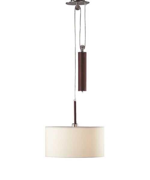 OSLO hanging lamp nickel leather