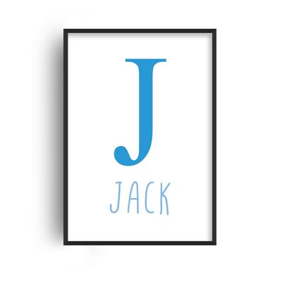 Personalised Name and Letter Colour Print - A5 (14.7x21cm) - Print Only