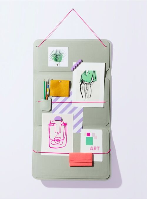 Art Bag - Soft Mint x Hot Pink