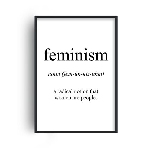 Feminism Meaning Print - 20x28inchesx50x70cm - Print Only