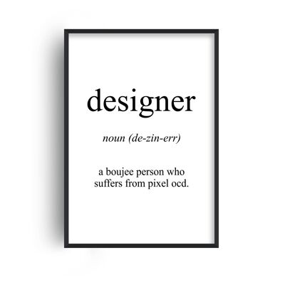 Designer Meaning Print - A3 (29.7x42cm) - White Frame