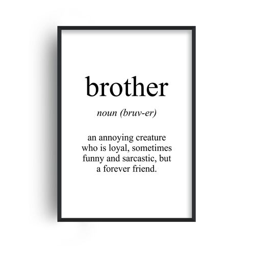 Brother Meaning Print - A4 (21x29.7cm) - Print Only