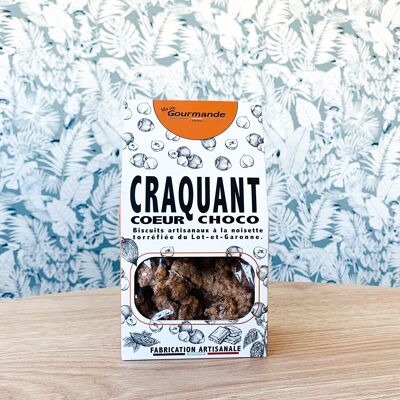 Craquant - French hazelnut cookies with chocolate heart