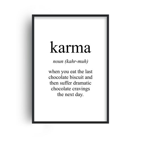 Karma Meaning Print - A3 (29.7x42cm) - Print Only