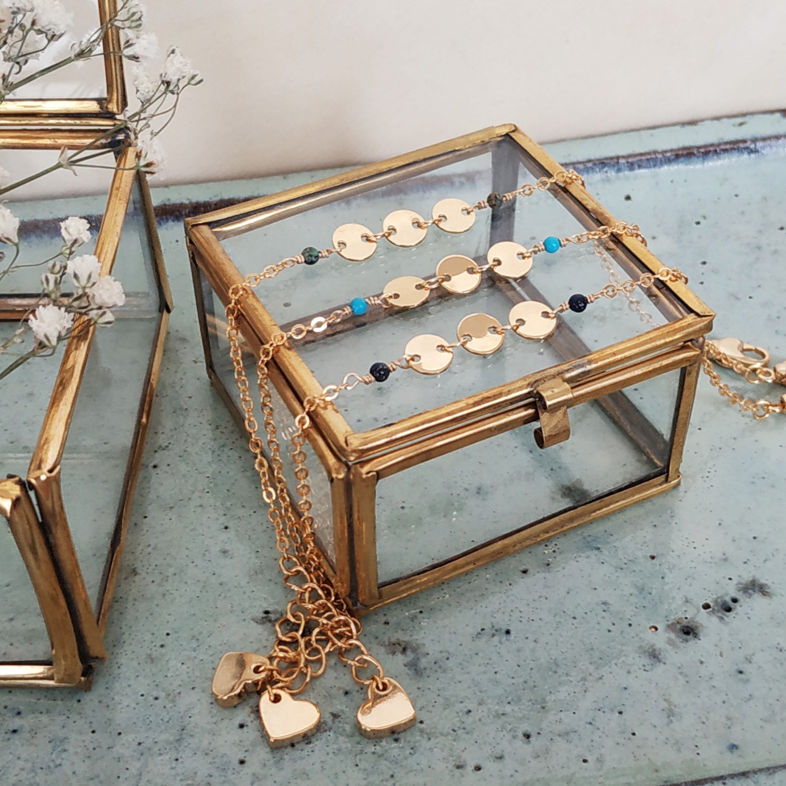 Bracciale verbena howlite turchese