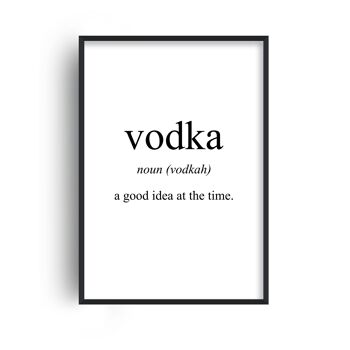Vodka Signification Print - 30x40inches/75x100cm - Imprimer uniquement 1