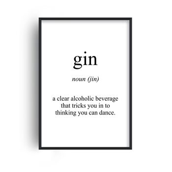 Gin Signification Print - 30x40inches/75x100cm - Imprimer uniquement 1