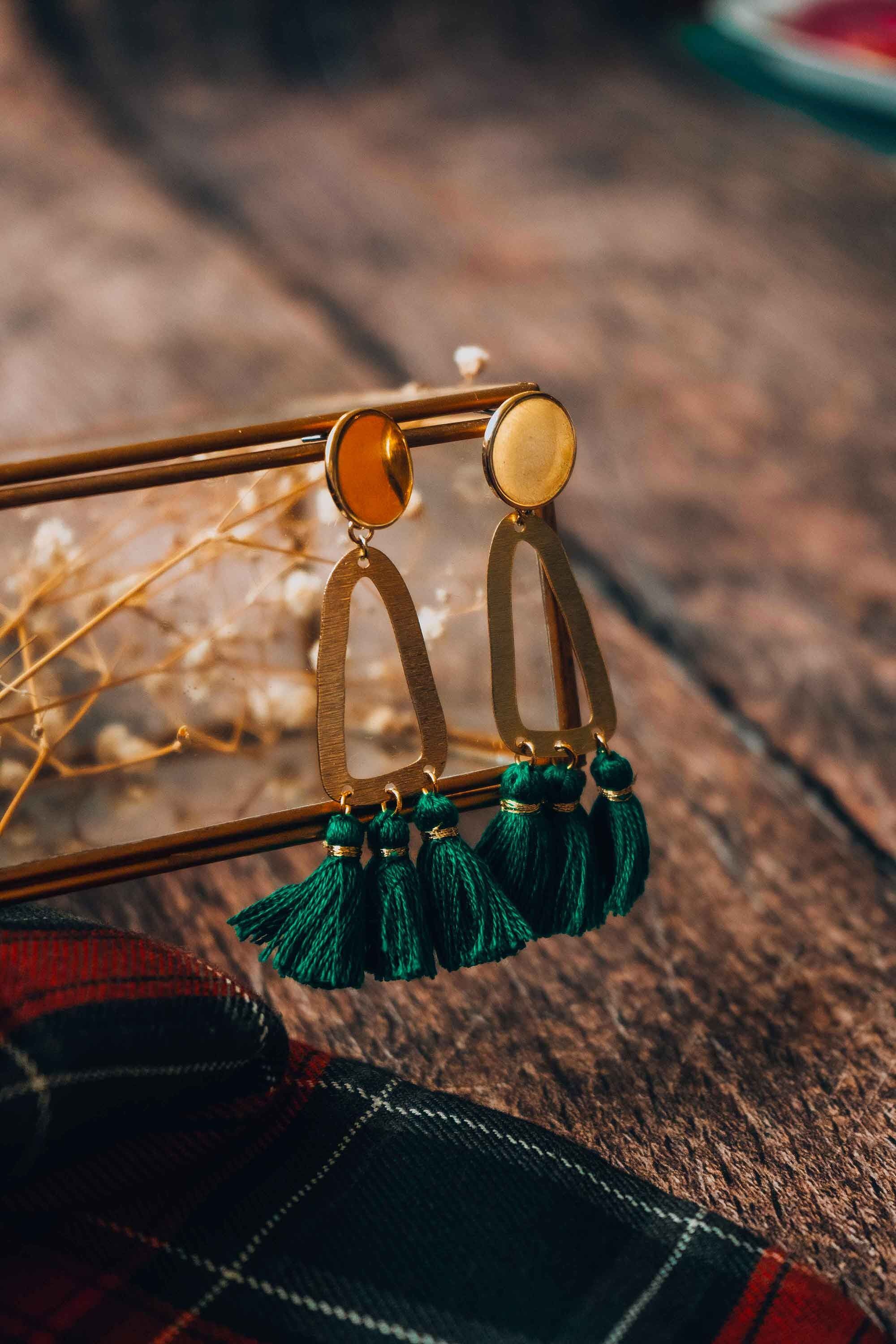 Orecchini Frida verde