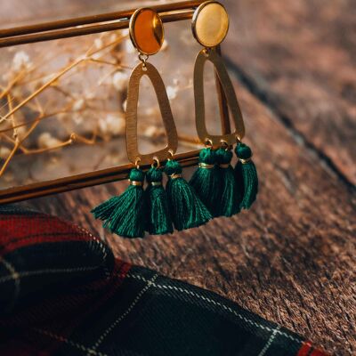Green Frida earrings