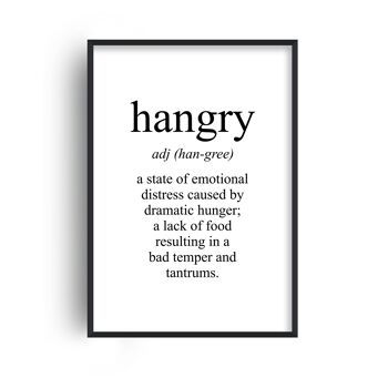 Hangry Signification Print - A2 (42x59,4cm) - Imprimer uniquement 1