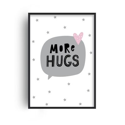 More Hugs Bubble Print - A3 (29.7x42cm) - Black Frame