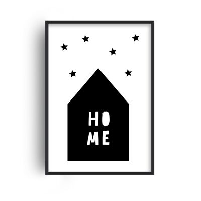 Home Scandi Print - A4 (21x29.7cm) - Black Frame