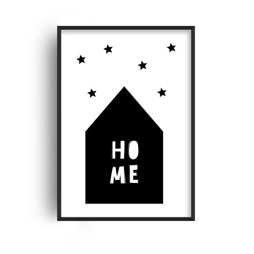 Home Scandi Print - 20x28inchesx50x70cm - White Frame
