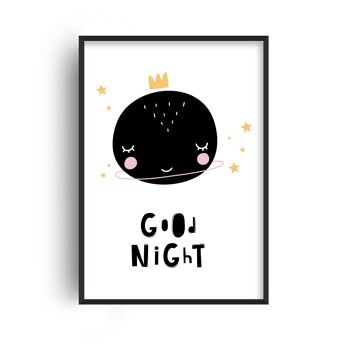 Bonne nuit Planet Print - 20 x 28 pouces x 50 x 70 cm - Impression uniquement 1