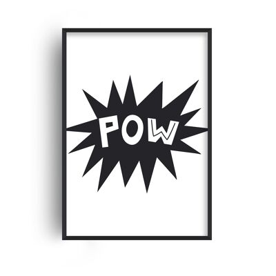 Pow Print - 30x40inches/75x100cm - White Frame