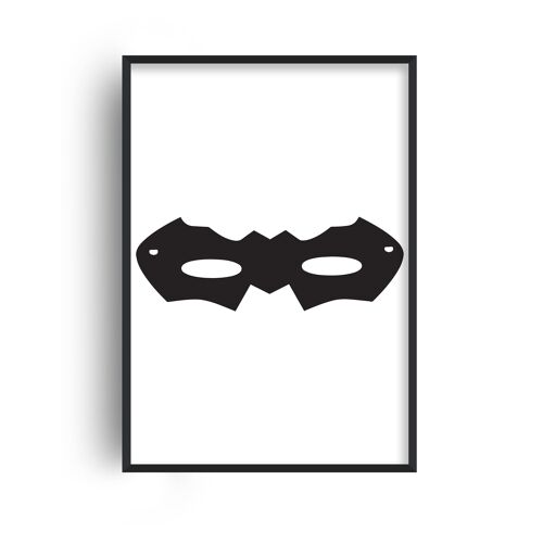 Superhero Mask Print - A4 (21x29.7cm) - White Frame
