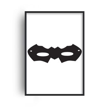 Impression de masque de super-héros - A2 (42x59,4cm) - Cadre blanc 1