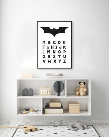 Batman ABC Print - A4 (21x29,7cm) - Imprimer uniquement 3