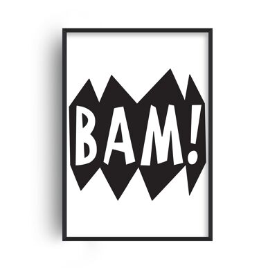 Bam Black Print - A4 (21x29.7cm) - Black Frame