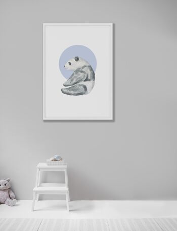 Aquarelle Panda Print - A5 (14,7 x 21 cm) - Impression uniquement 2