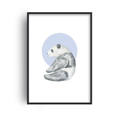 Watercolour Panda Print - A3 (29.7x42cm) - Black Frame