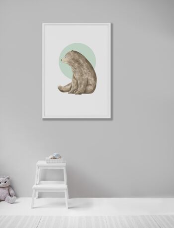 Imprimé ours aquarelle - A2 (42 x 59,4 cm) - impression uniquement 2