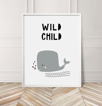 Wild Child Animal Pop Print - A4 (21 x 29,7 cm) - Impression uniquement 3