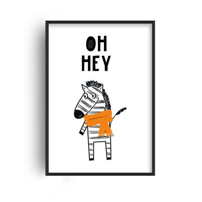 Oh Hey Animal Pop Print - A4 (21x29.7cm) - White Frame