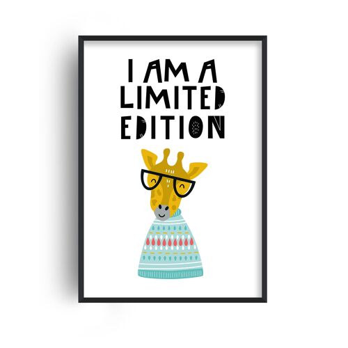 I Am Limited Edition Animal Pop Print - A4 (21x29.7cm) - White Frame