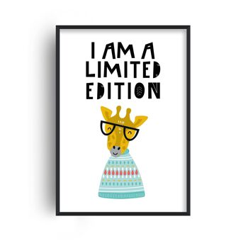 I Am Édition Limitée Animal Pop Print - 20x28inchesx50x70cm - Cadre Noir 1