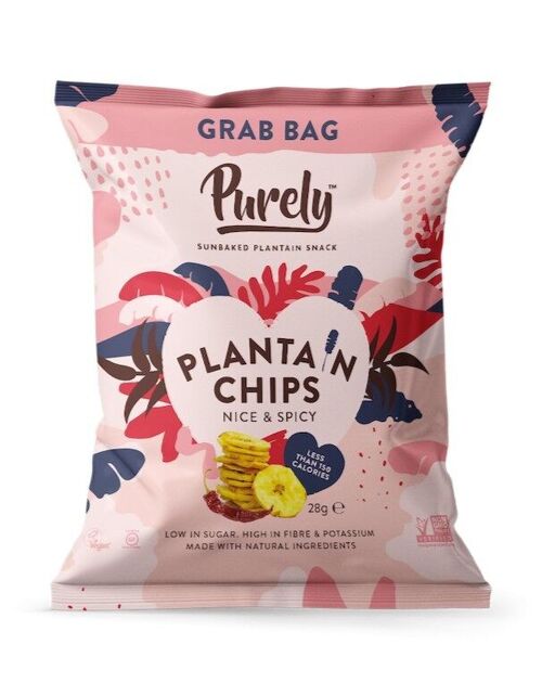 Purely plantain chips nice & spicy - grab & go
